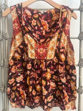 Flaw*Spell & the Gypsy Lolita Sleeveless Rust Top